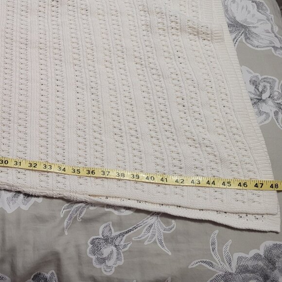 Old Navy Off White Cotton Knit Maxi Tank Dress Beach Swim Coverup Medium NWOT - Picture 8 of 9